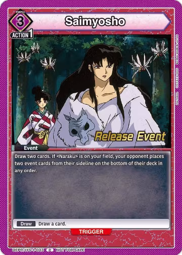 Saimyosho (UEPR/IYS-1-033), Inuyasha Release Event Cards — Union Arena card price