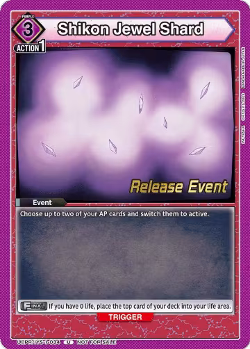 Shikon Jewel Shard (UEPR/IYS-1-034), Inuyasha Release Event Cards — Union Arena card price