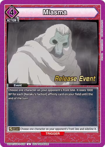 Miasma (UEPR/IYS-1-035), Inuyasha Release Event Cards — Union Arena card price