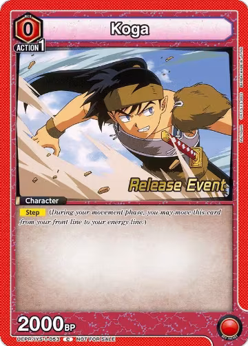 Koga (UEPR/IYS-1-053), Inuyasha Release Event Cards — Union Arena card price