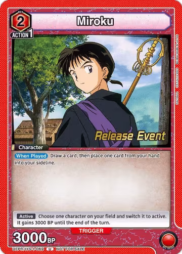 Miroku (069) (UEPR/IYS-1-069), Inuyasha Release Event Cards — Union Arena card price