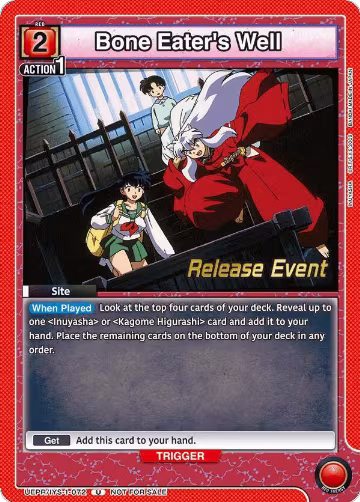 Bone Eater's Well (UEPR/IYS-1-072), Inuyasha Release Event Cards — Union Arena card price