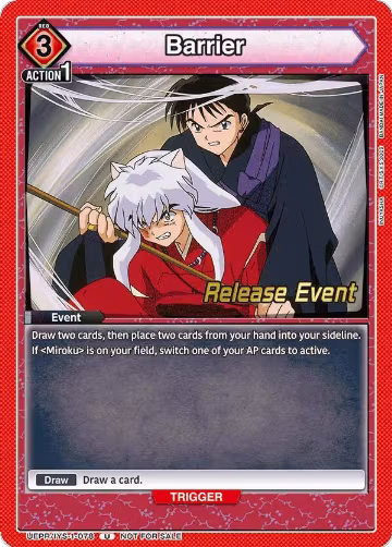 Barrier (UEPR/IYS-1-078), Inuyasha Release Event Cards — Union Arena card price