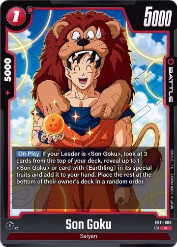 Son Goku - FB11-009 (FB11-009), Brightness of Hope — DB Fusion card price