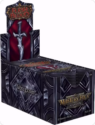Mastery Pack Assassin Booster Box, Mastery Pack Assassin — Flesh & Blood sealed product price
