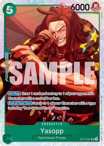 Yasopp (OP17-031), The World's Strongest Warriors — One Piece card price