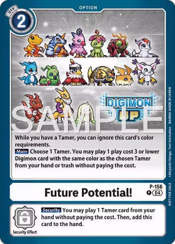 Future Potential! (DIGIMON UP July 2026 Giveaway) (P-156 P), Digimon Promotion Cards — Digimon card price