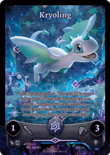 Kryoling (KSA-14), Awakened Promos — Elestrals card price