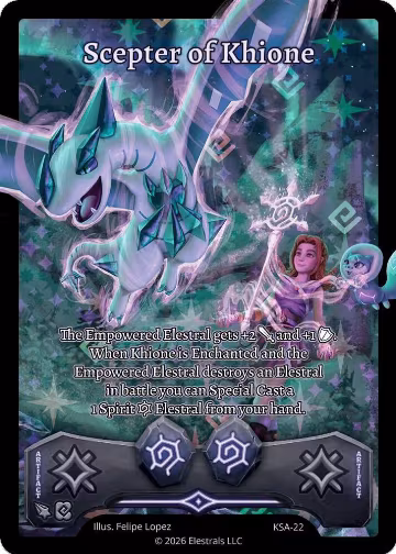 Scepter of Khione (KSA-22), Awakened Promos — Elestrals card price