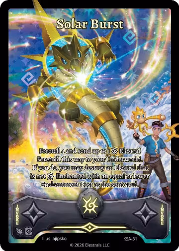 Solar Burst (KSA-31), Awakened Promos — Elestrals card price