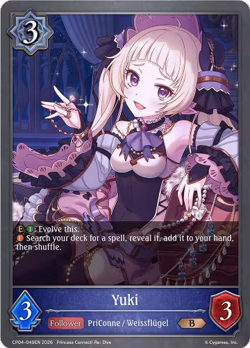 Yuki (CP04-049EN), Princess Connect! Re:Dive — Shadowverse card price