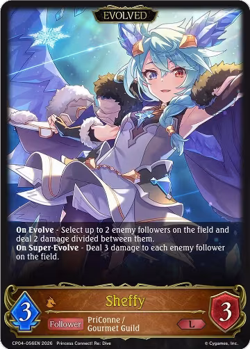 Sheffy (Evolved) (CP04-056EN), Princess Connect! Re:Dive — Shadowverse card price