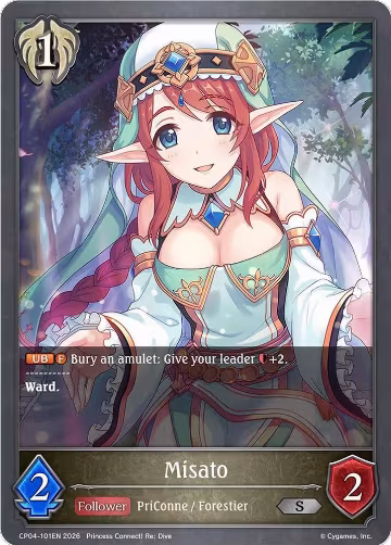 Misato (CP04-101EN), Princess Connect! Re:Dive — Shadowverse card price