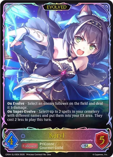 Karyl (Evolved) (SL) (CP04-SL10EN), Princess Connect! Re:Dive — Shadowverse card price