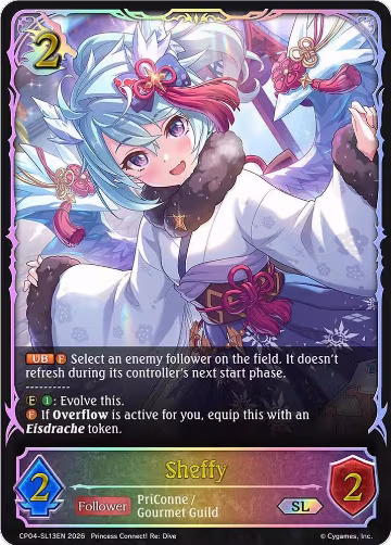Sheffy (SL) (CP04-SL13EN), Princess Connect! Re:Dive — Shadowverse card price