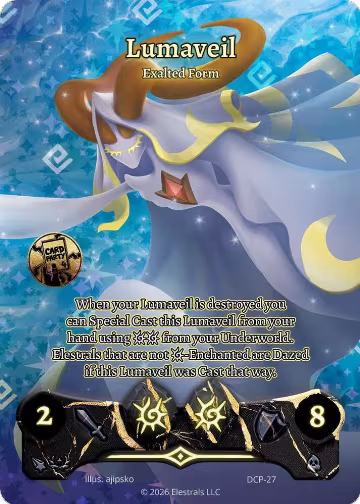 Lumaveil - Exalted Form (DCP-27), Divine Champions: Sunstrike Promos — Elestrals card price