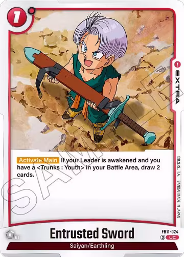 Entrusted Sword (FB11-024), Brightness of Hope — DB Fusion card price