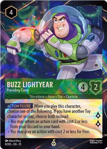 Buzz Lightyear - Providing Cover (Magical Places Promo) (8), Disney Lorcana Promo Cards — Lorcana card price