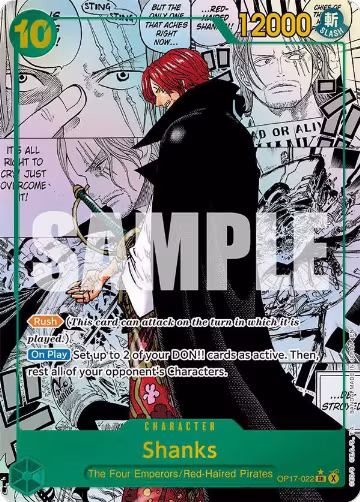 Shanks (022) (Manga) (OP17-022) — card price