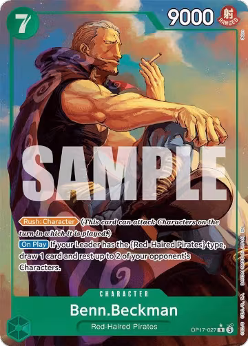 Benn.Beckman (Alternate Art) (OP17-027), The World's Strongest Warriors — One Piece card price