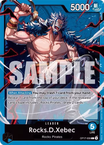 Rocks.D.Xebec (039) (OP17-039), The World's Strongest Warriors — One Piece card price