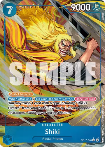 Shiki (048) (Alternate Art) (OP17-048), The World's Strongest Warriors — One Piece card price