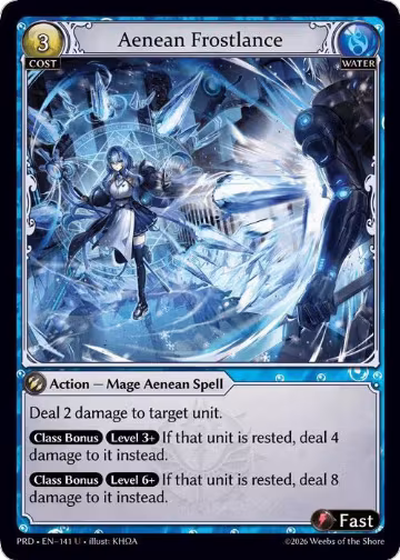 Aenean Frostlance (141), .asphodel/paradise — Grand Archive card price