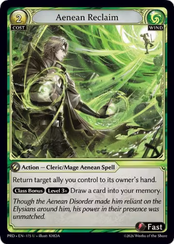 Aenean Reclaim (175), .asphodel/paradise — Grand Archive card price