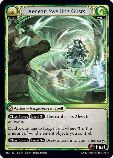 Aenean Swelling Gusts (176), .asphodel/paradise — Grand Archive card price