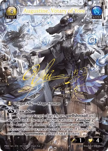 Augustine, Votary of Yore (CSR) (147), .asphodel/paradise — Grand Archive card price