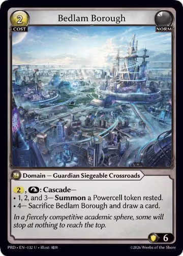 Bedlam Borough (032), .asphodel/paradise — Grand Archive card price