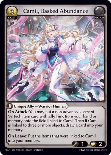Camil, Basked Abundance (038), .asphodel/paradise — Grand Archive card price