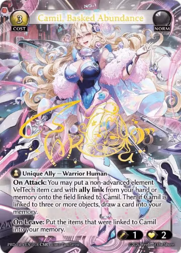 Camil, Basked Abundance (CSR) (038), .asphodel/paradise — Grand Archive card price