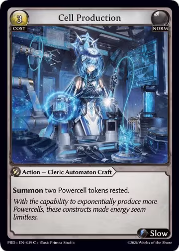Cell Production (039), .asphodel/paradise — Grand Archive card price