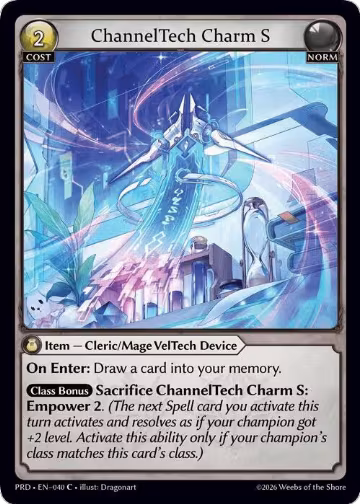 ChannelTech Charm S (040), .asphodel/paradise — Grand Archive card price