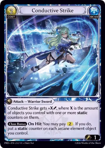 Conductive Strike (212), .asphodel/paradise — Grand Archive card price