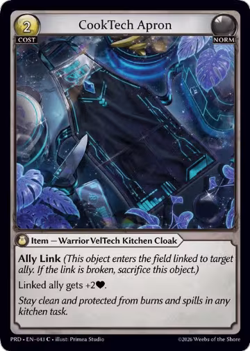 CookTech Apron (043), .asphodel/paradise — Grand Archive card price
