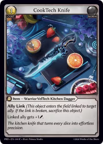 CookTech Knife (044), .asphodel/paradise — Grand Archive card price