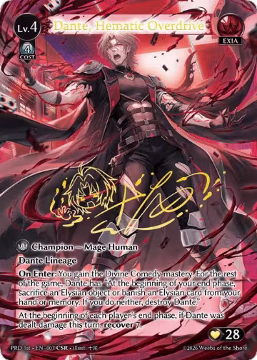 Dante, Hematic Overdrive (CSR) (007) — card price