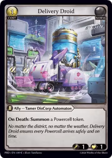 Delivery Droid (049), .asphodel/paradise — Grand Archive card price