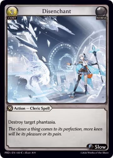 Disenchant (050), .asphodel/paradise — Grand Archive card price