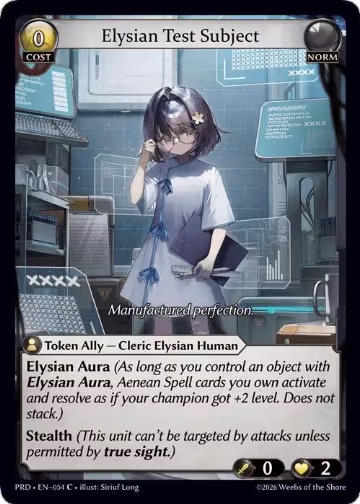 Elysian Test Subject (054), .asphodel/paradise — Grand Archive card price