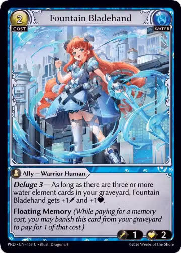Fountain Bladehand (153), .asphodel/paradise — Grand Archive card price