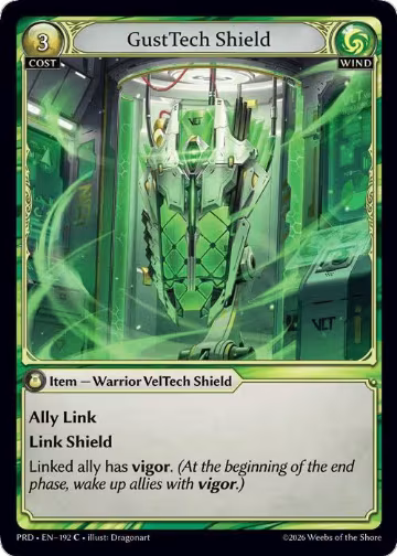 GustTech Shield (192), .asphodel/paradise — Grand Archive card price