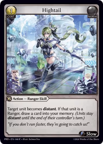 Hightail (068), .asphodel/paradise — Grand Archive card price