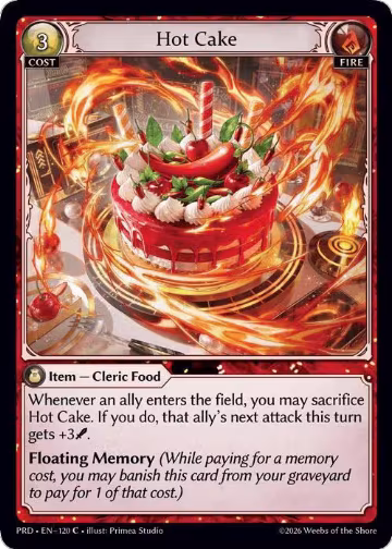Hot Cake (120), .asphodel/paradise — Grand Archive card price