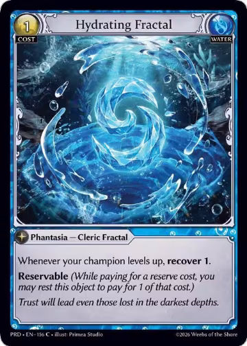 Hydrating Fractal (156), .asphodel/paradise — Grand Archive card price