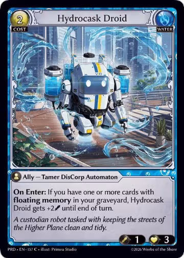 Hydrocask Droid (157), .asphodel/paradise — Grand Archive card price