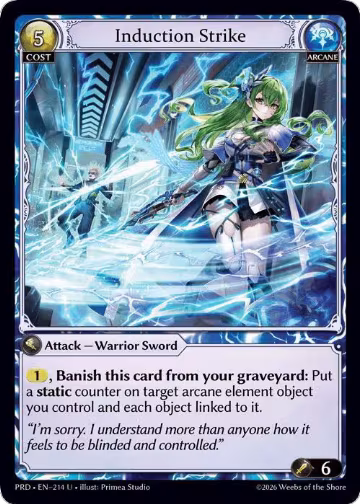 Induction Strike (214), .asphodel/paradise — Grand Archive card price