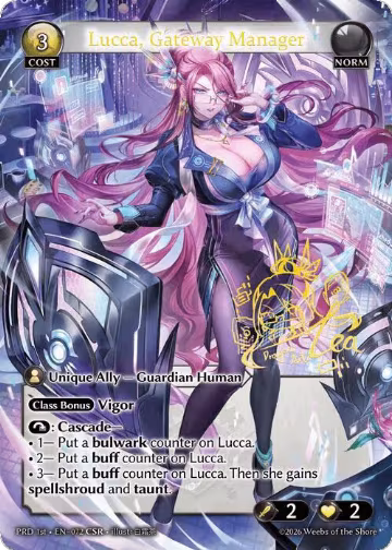 Lucca, Gateway Manager (CSR) (072), .asphodel/paradise — Grand Archive card price